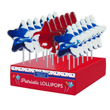 Load image into Gallery viewer, Patriotic Swirl Star Lollipops