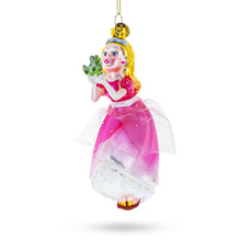 Load image into Gallery viewer, Princess Kissing Frog Prince Glass Ornament