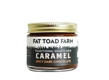 Load image into Gallery viewer, 2oz Spicy Dark Chocolate Goat's Milk Caramel