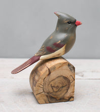 Load image into Gallery viewer, Cardinal - Female - 7"H - Hand Carved Ornament