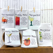Load image into Gallery viewer, Old Fashioned Cocktail Bar Towel - Driftless Tea Towels