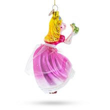 Load image into Gallery viewer, Princess Kissing Frog Prince Glass Ornament