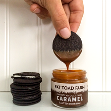 Load image into Gallery viewer, 8oz Salted Bourbon Goat's Milk Caramel