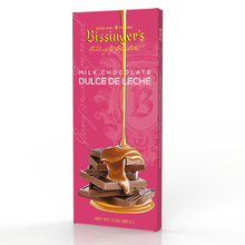 Load image into Gallery viewer, Bissinger's milk chocolate Dulce de Leche packaging on a white background