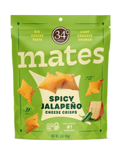 Load image into Gallery viewer, Gluten Free Spicy Jalapeno Mates Cheese Crisps-