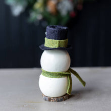 Load image into Gallery viewer, Hand-Crafted Snowman Gourd - Meadowbrooke Snowman Tiny