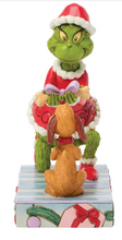 Load image into Gallery viewer, Jim Shore Grinch Giving Max a Bone