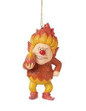 Load image into Gallery viewer, Decorative figurine of a character with flame-like hair and a red nose, holding a flower, on a white background.