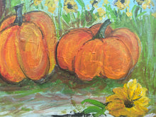 Load image into Gallery viewer, Future Jack-o-Lanterns - original reclaimed wood painting