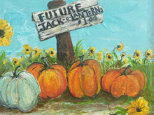 Load image into Gallery viewer, Future Jack-o-Lanterns - original reclaimed wood painting