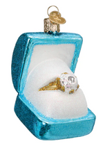 Load image into Gallery viewer, Something Blue Ring Box Ornament - Old World Christmas