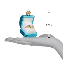 Load image into Gallery viewer, Something Blue Ring Box Ornament - Old World Christmas
