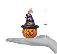 Load image into Gallery viewer, Witch Pumpkin Ornament - OWC