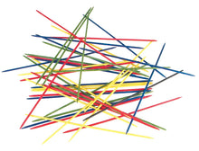Load image into Gallery viewer, Colorful toothpicks scattered on a white background