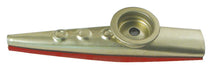 Load image into Gallery viewer, Metallic kazoo with red base on a white background