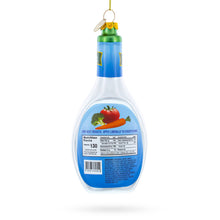 Load image into Gallery viewer, Ranch dressing bottle ornament on a white background back view