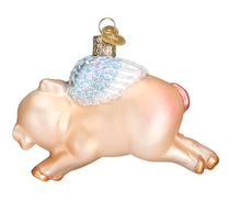 Load image into Gallery viewer, Flying Pig Ornament - Old World Christmas