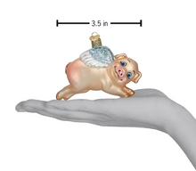 Load image into Gallery viewer, Flying Pig Ornament - Old World Christmas