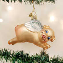 Load image into Gallery viewer, Flying Pig Ornament - Old World Christmas