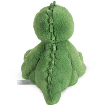 Load image into Gallery viewer, Green plush toy with braided detail on a white background