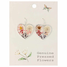 Load image into Gallery viewer, Peace and Love Dried Flowers Earrings