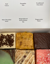 Load image into Gallery viewer, Seasonal Fudge Sampler - 6 Handcut Pieces of Fresh Fudge