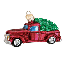Load image into Gallery viewer, Old Truck with Tree Ornament - Old World Christmas