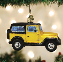 Load image into Gallery viewer, Yellow "Jeep" Sports Utility Vehicle Ornament - Old World Christmas