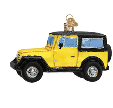 Load image into Gallery viewer, Yellow "Jeep" Sports Utility Vehicle Ornament - Old World Christmas