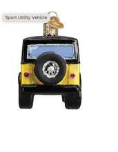 Load image into Gallery viewer, Yellow "Jeep" Sports Utility Vehicle Ornament - Old World Christmas
