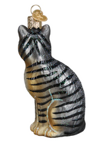 Load image into Gallery viewer, Tabby Cat Ornament - Old World Christmas