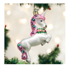 Load image into Gallery viewer, Prancing Unicorn Ornament - Old World Christmas
