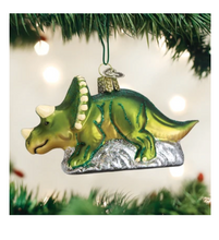 Load image into Gallery viewer, Triceratops Ornament - Old World Christmas