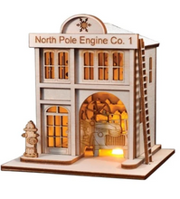 Load image into Gallery viewer, North Pole Engine Company #1 Firehouse - Ginger Cottages