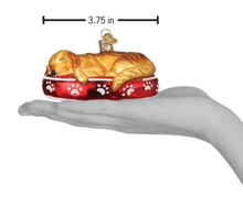 Load image into Gallery viewer, Sleeping Golden Retriever Ornament - Old World Christmas