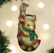 Load image into Gallery viewer, Christmas Mouse Ornament - Old World Christmas
