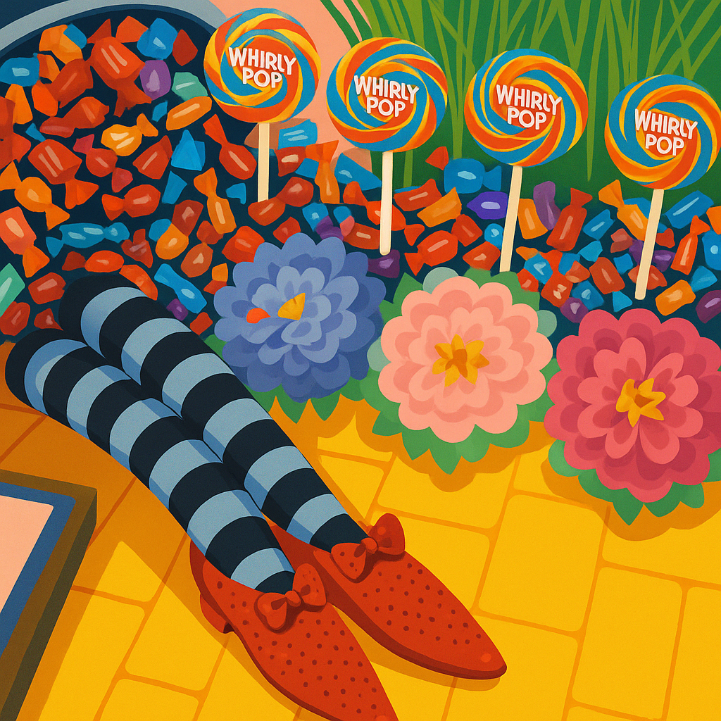 drawing of Wizard of Oz window