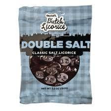 Dutch licorice Double Salt, 5.29oz Bag