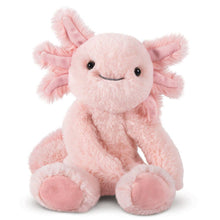 Load image into Gallery viewer, Pink plush axolotl toy on a white background
