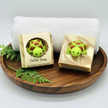 Load image into Gallery viewer, Turtle Handmade Soap Bar for Kids VEGAN COLD PROCESS
