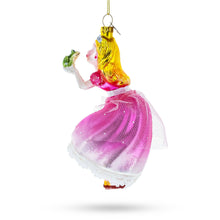 Load image into Gallery viewer, Princess Kissing Frog Prince Glass Ornament
