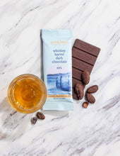 Load image into Gallery viewer, Whiskey Barrel with Smoked Salt Chocolate Bar 69% - 28g
