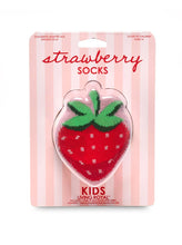 Load image into Gallery viewer, 3D Packaged Crew Socks - Kids - Strawberry - Pink
