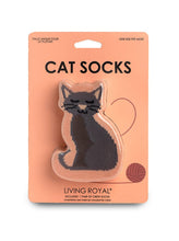 Load image into Gallery viewer, 3D Packaged Crew Socks - Kitty Cat w/ Yarn Ball - Peach
