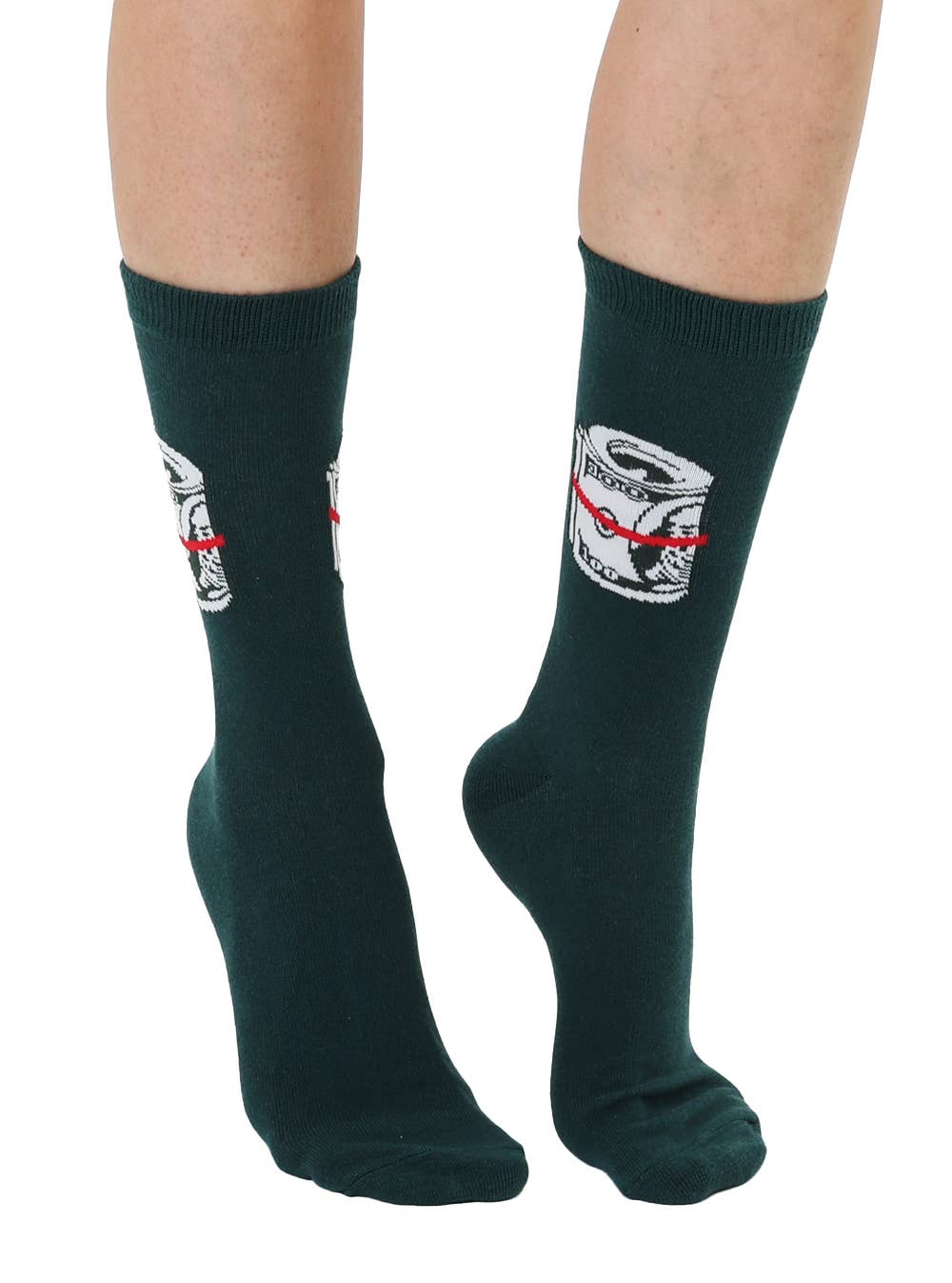 3D Packaged Crew Socks - Roll of Cash Money - Dark Green