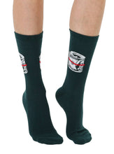 Load image into Gallery viewer, 3D Packaged Crew Socks - Roll of Cash Money - Dark Green
