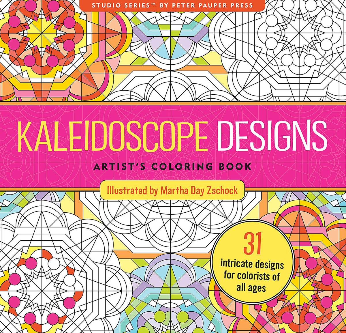 Kaleidoscope Designs Artist's Coloring Book