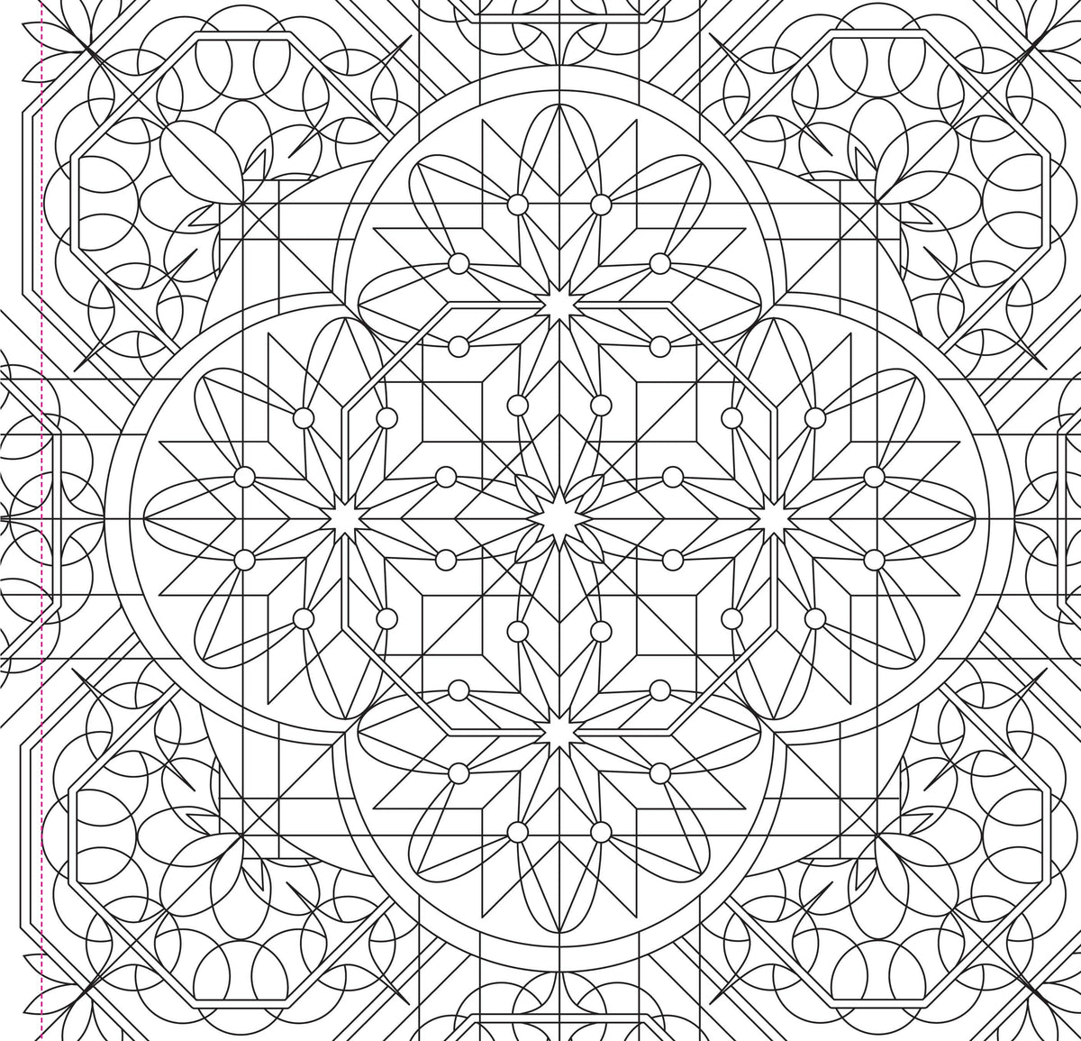 Kaleidoscope Designs Artist's Coloring Book