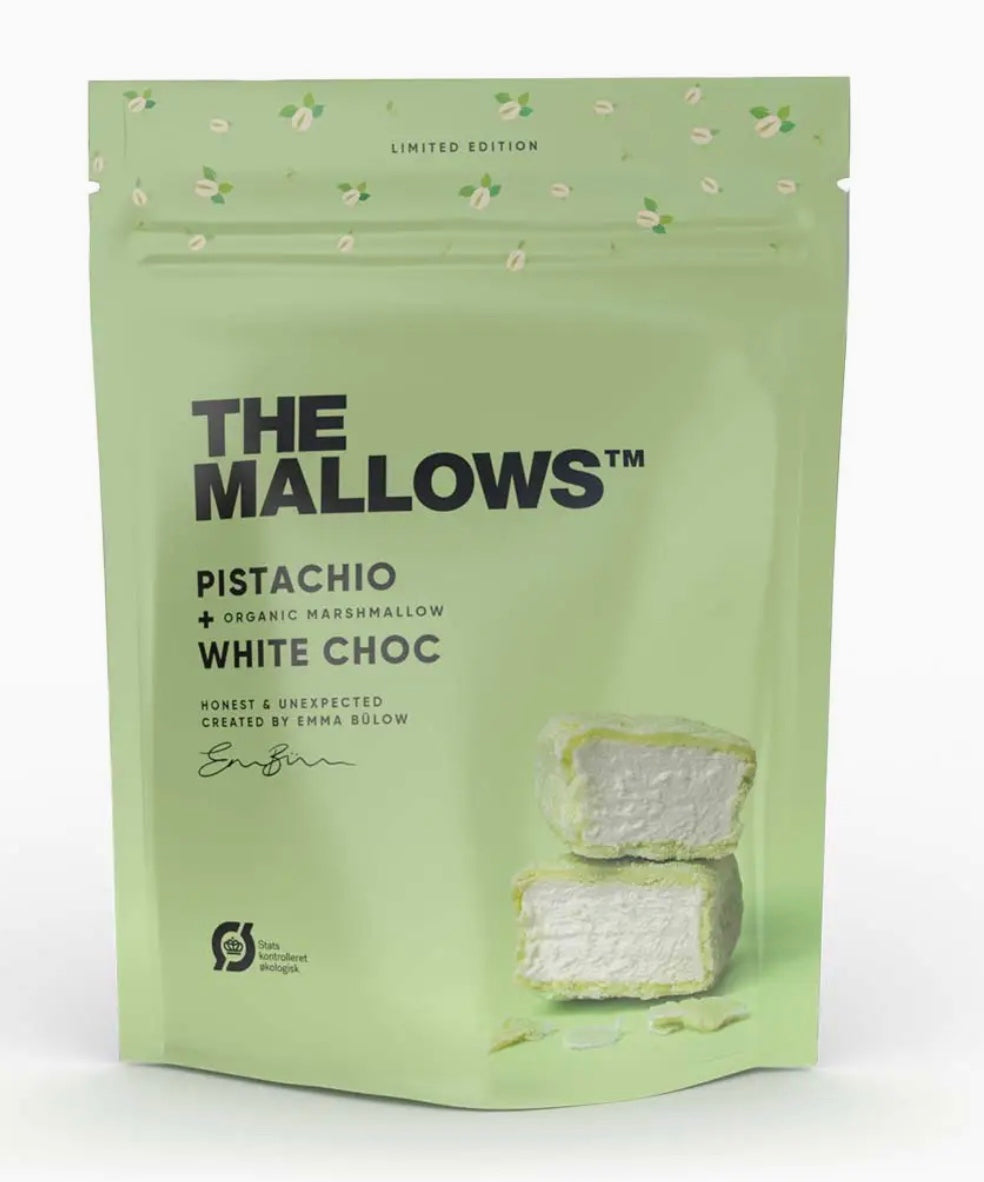 The Mallows Pistachio & White Chocolate 90g