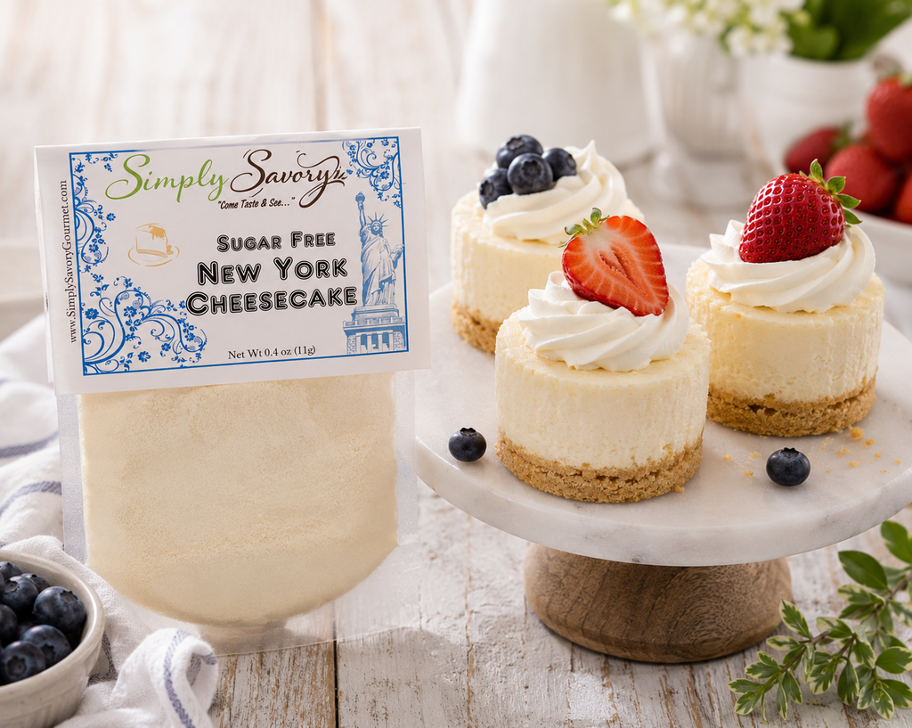 Simply Savory - Sugar-Free New York Cheesecake Dessert Mix
